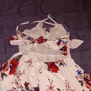 Backless romper from shein